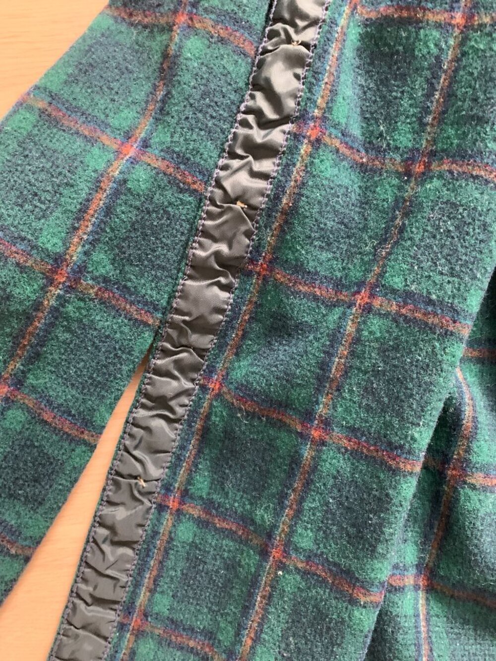 Pendleton Vintage Plaid Wool Shirt Womens Button Up S Green Blue Western Outdoor - Picture 14 of 14